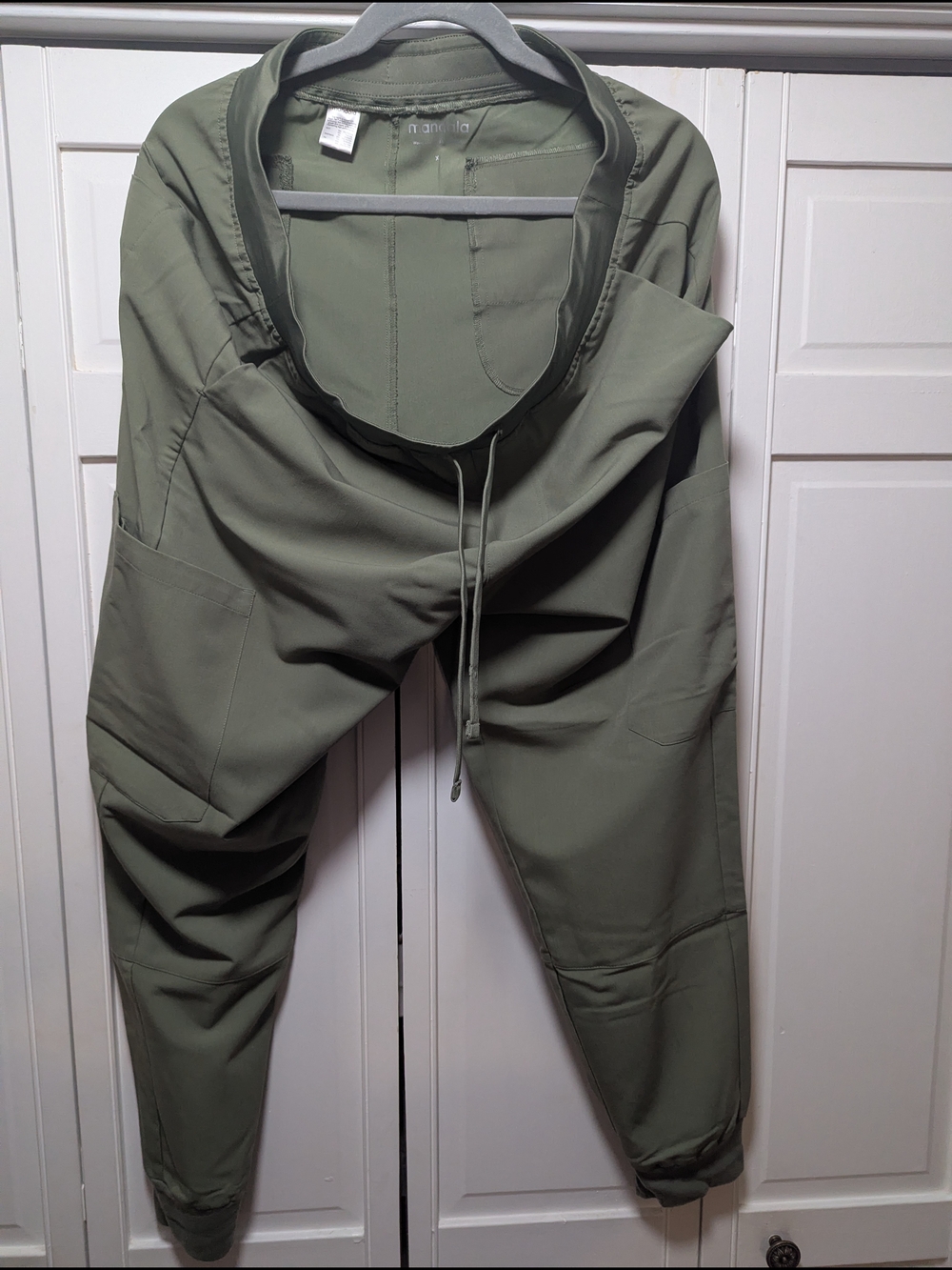Men's Olive Green Drawstring Jogger Pants